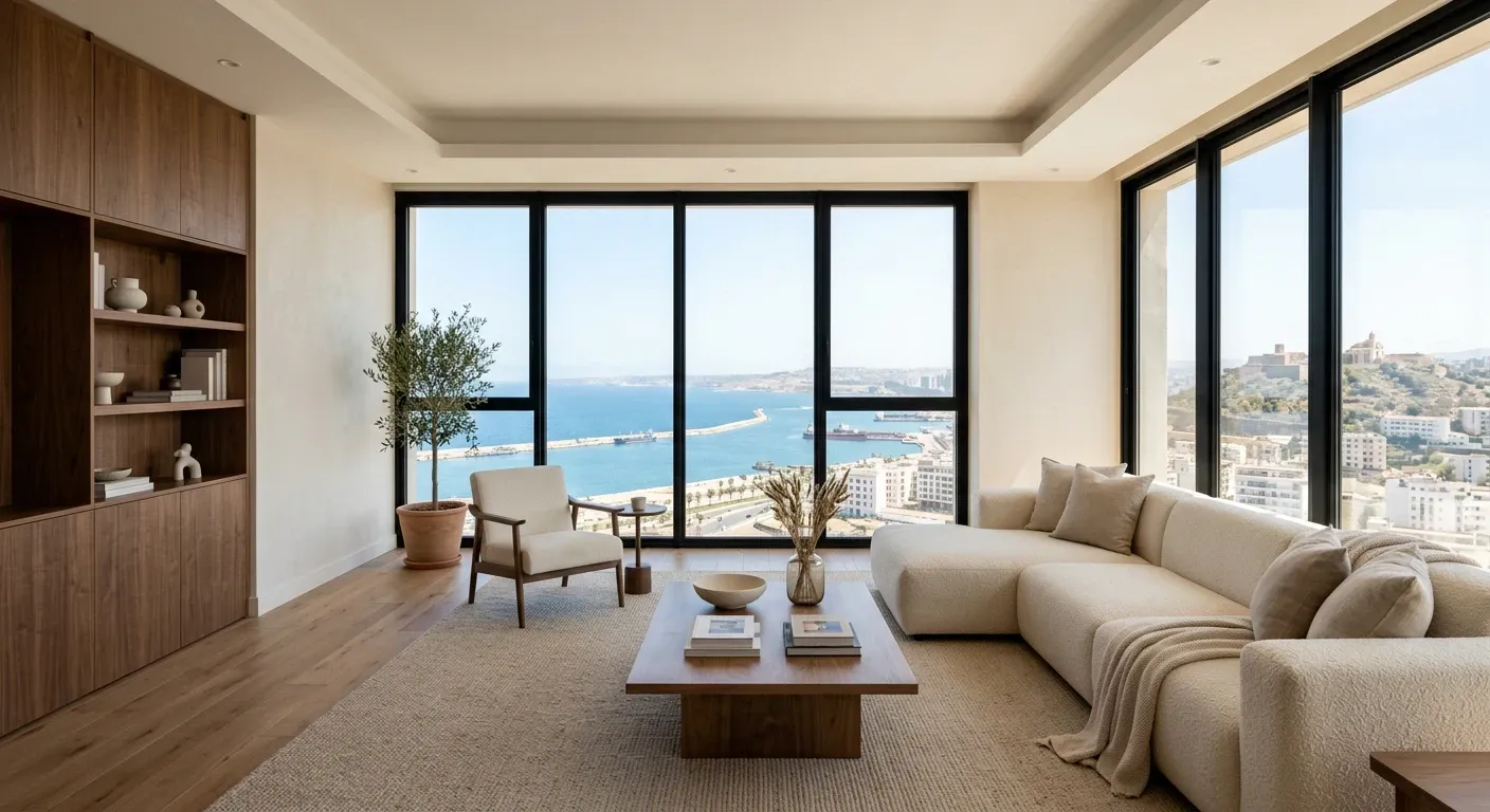 Appartement front de mer, dernier étage