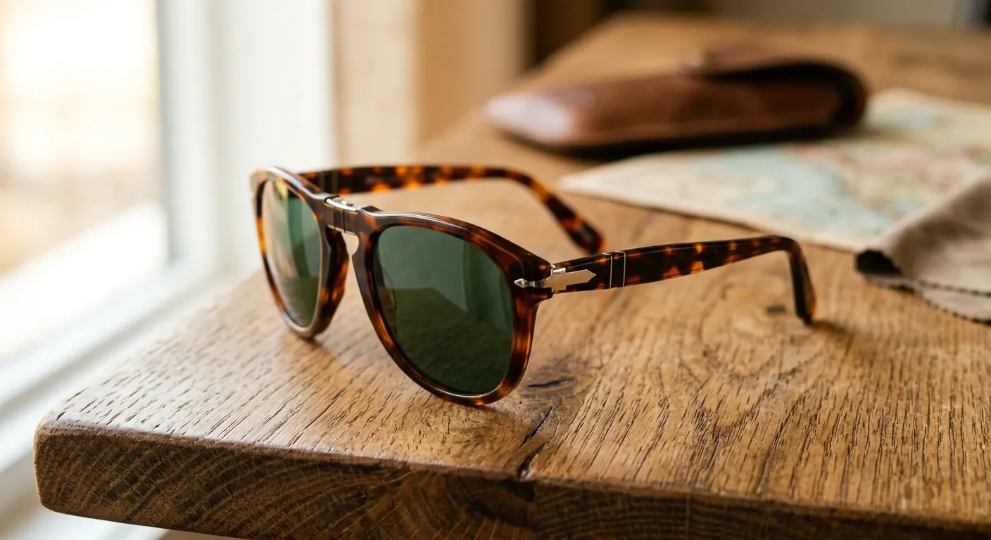 Persol 714 pliantes écaille havane verres verts à vendre à Alger