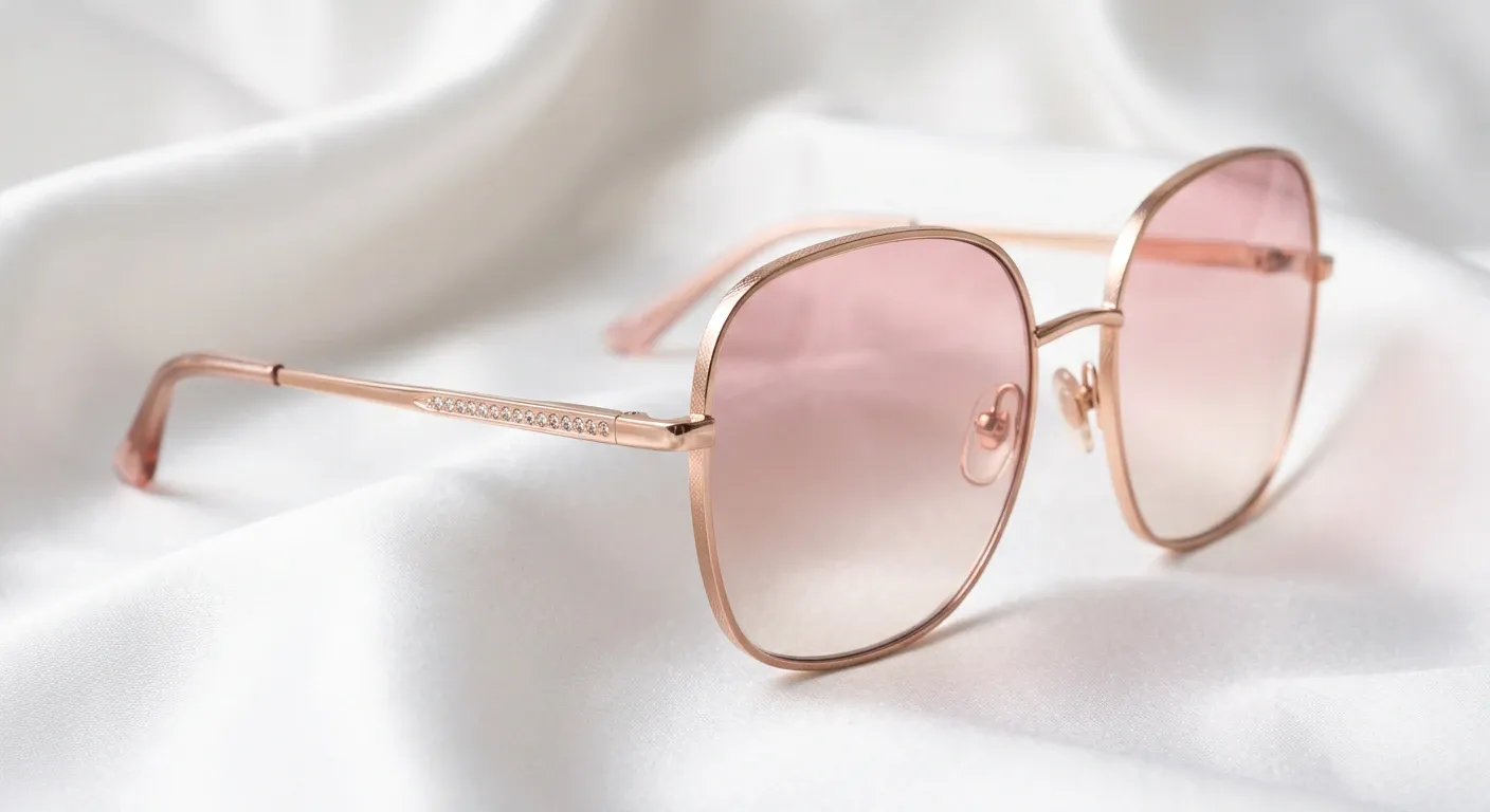 Lunettes de soleil Chopard oversize or rose cristaux à vendre à Oran