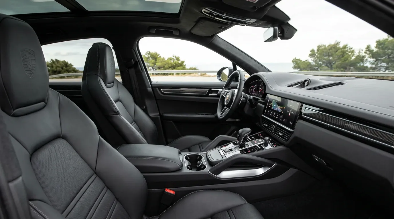 Poste de conduite numérique du Porsche Cayenne Coupé