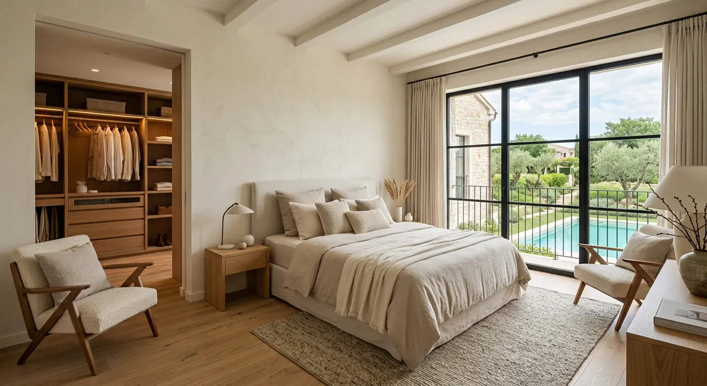 Suite parentale avec dressing et vue sur le jardin