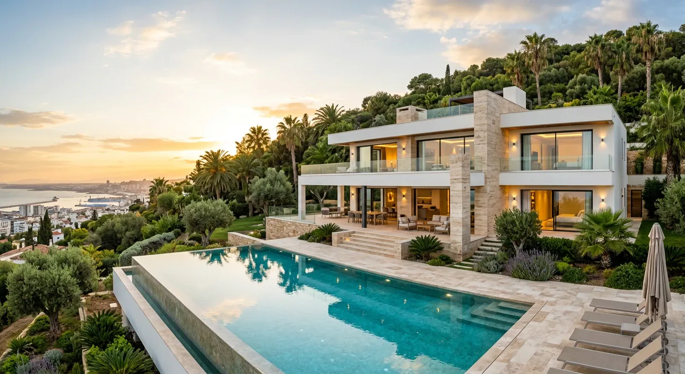 Villa d'architecte avec piscine à débordement à vendre à Hydra, Alger