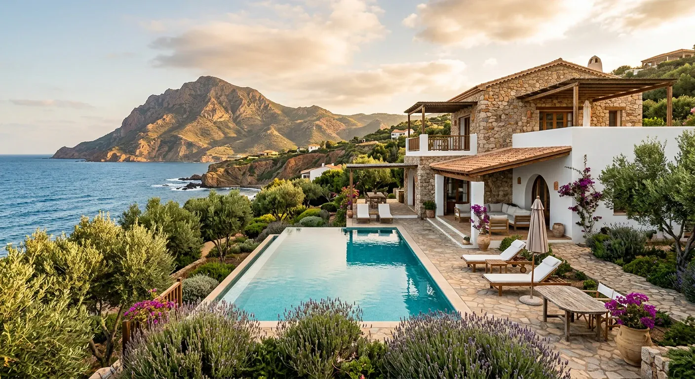Villa avec piscine face au mont Chenoua à Tipaza