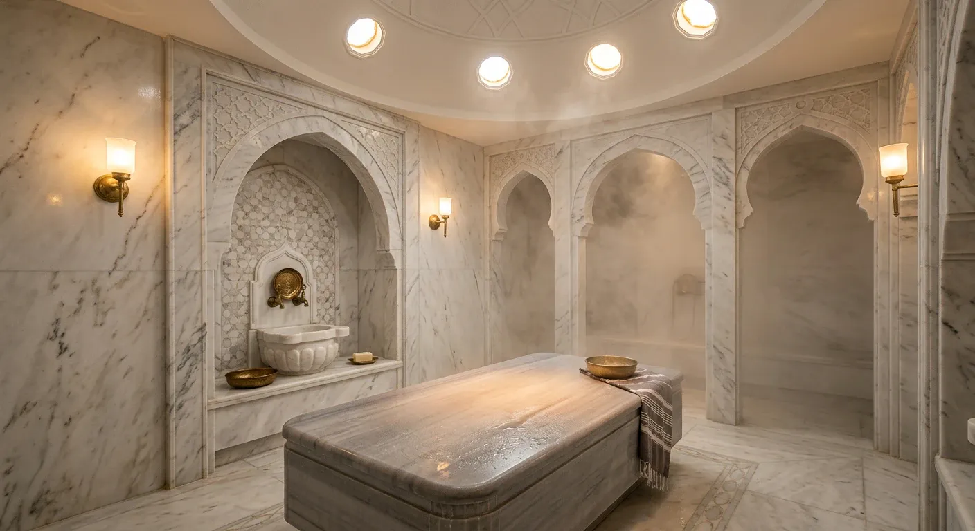 Hammam privé en marbre