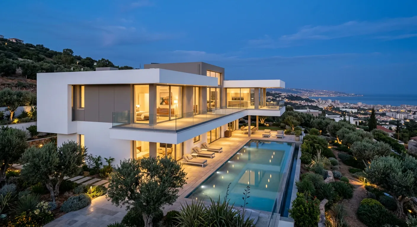 Villa neuve minimaliste avec piscine et domotique à vendre à Chéraga, Alger
